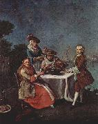 Pietro Longhi Im Gemusegarten an der Flubmundung oil painting reproduction